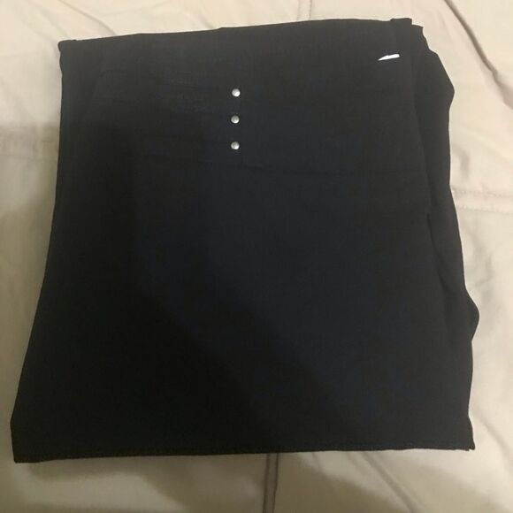 JM Collection Black pull on Pant size small short - Picture 1 of 6